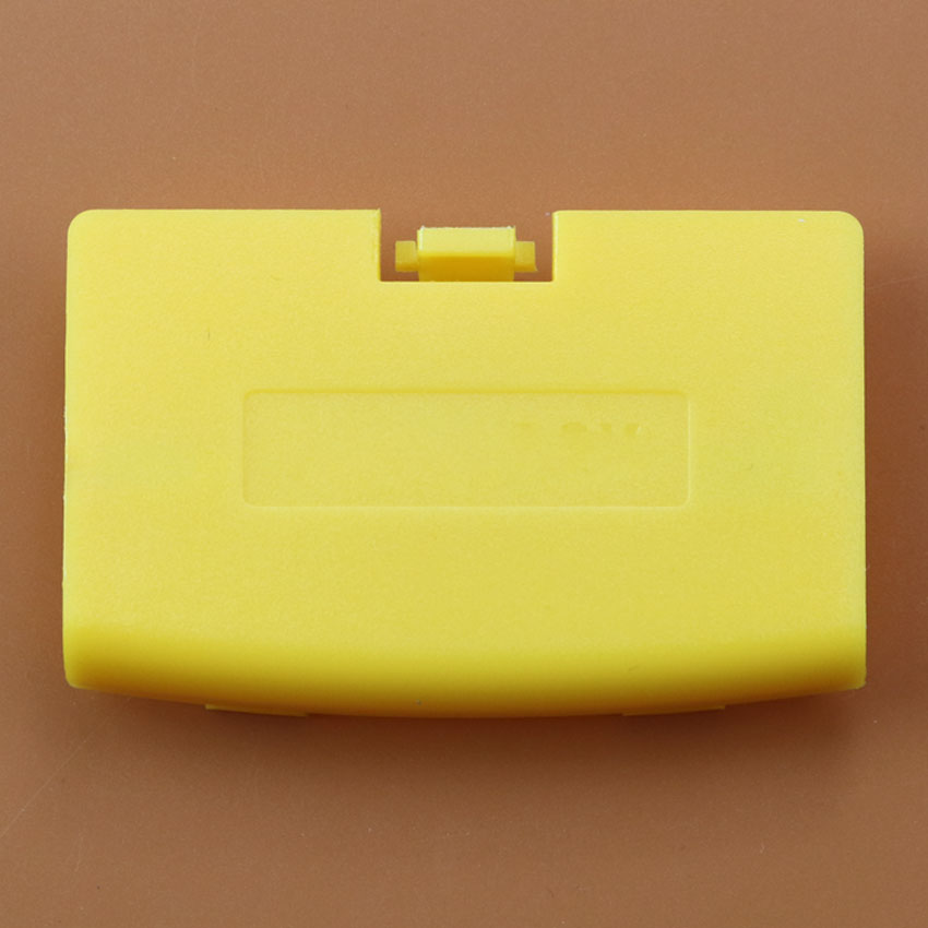 JCD Tapa de batería de plástico de repuesto de 17 colores para Gameboy Advance GBA: YELLOW