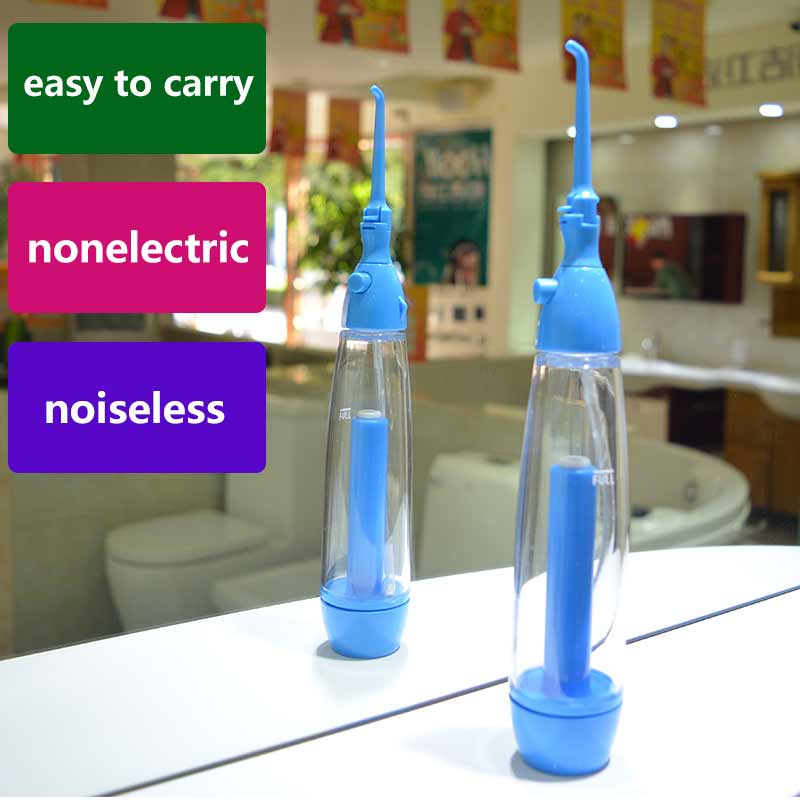 Irrigateur buccal Portable, nettoyage de la bouche, Irrigation des dents, fil dentaire manuel, pas d&#39;électricité, Abs,