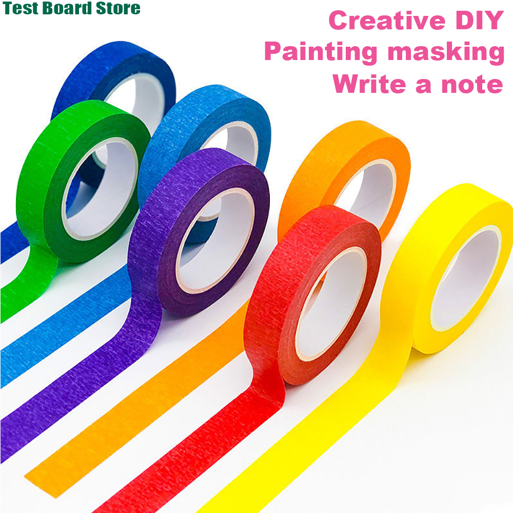 7 rotoli di nastro adesivo colorato, nastro per artisti arcobaleno, nastro di carta artigianale, etichette artigianali, decorazioni fai da te, decorazioni per codifica, insegnamento