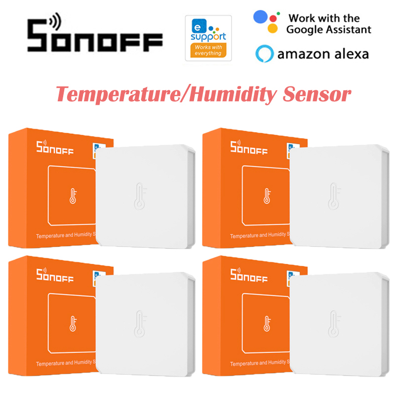 SONOFF SNZB-02 Zigbee Temperature Sensor Humidity Sensor Intelligent Linkage eWeLink APP Work with Alexa Google Home Automation