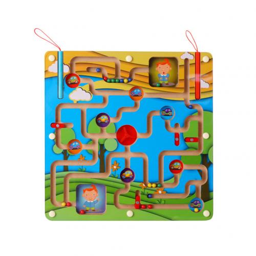 Cartoon Figure Magnetic Board Running Bead Puzzle Game Puzzle intellettuale Mntessori giocattoli educativi per bambini regalo per bambini: Peekaboo Maze