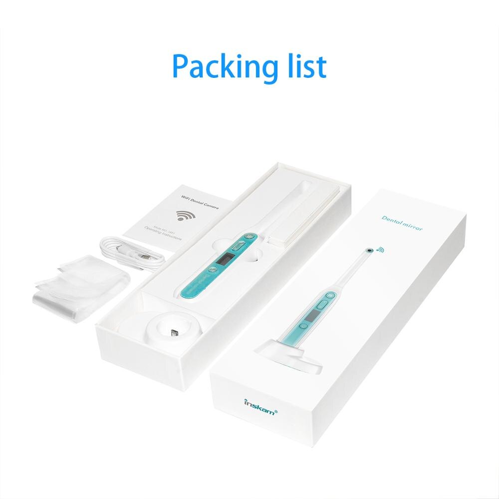 Oral Dental Wireless WIFI Endoscope 8 adjustable led lights Intraoral Camera HD Video ios android Teeth Inspection endoscope