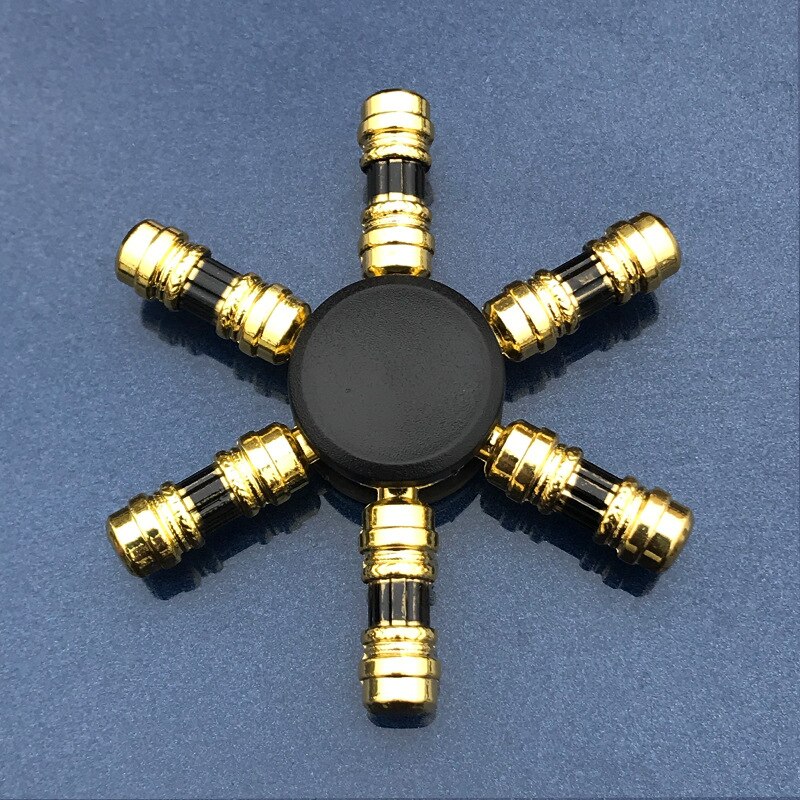 Zink-legierung Fidget Spinner Metall Tri Zappeln Hand Spinner Finger Fokus Spielzeug Glatte Galvanisieren Hybrid Lager Spielzeug Für Kinder: 4