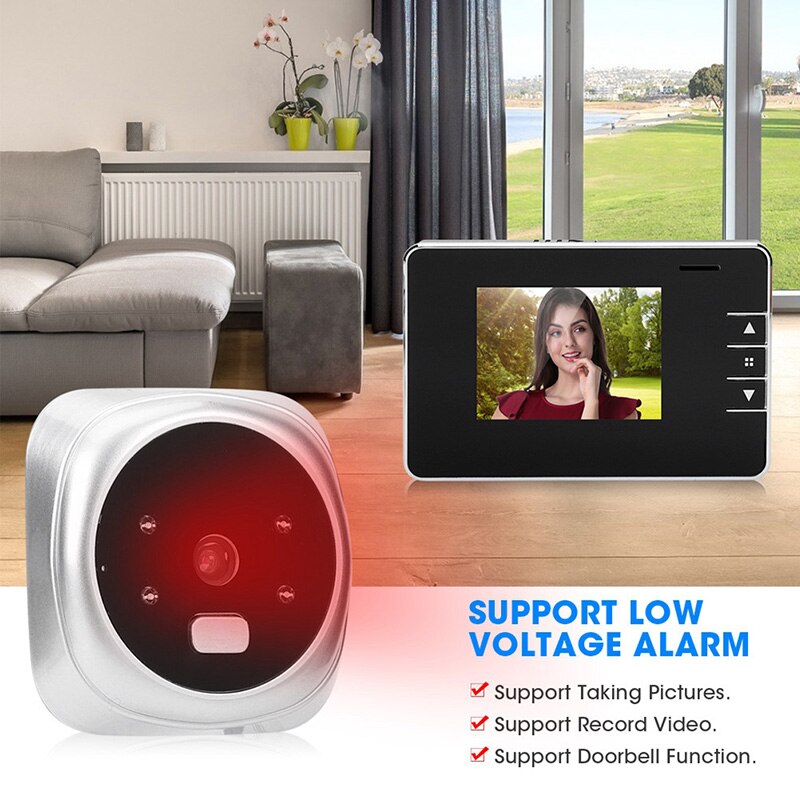 2.8' High-definition Intelligent Electronic Cat Eye Visual Doorbell Night Vision