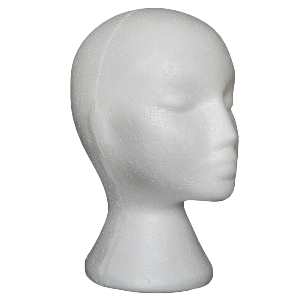 Vrouwelijke Piepschuim Pruik Hoofd Mannequins Oefenpop, Vrouwen Pruiken, Hoeden &amp; Haarstukken Weergave Model Hoofd, Witte Kleur