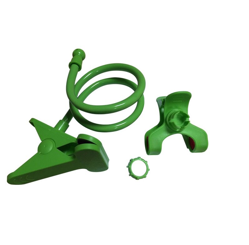 Soporte para teléfono móvil Universal 360, abrazadera Flexible, manos libres, Clip de cabecera perezosa para coche, montaje para teléfono inteligente: green