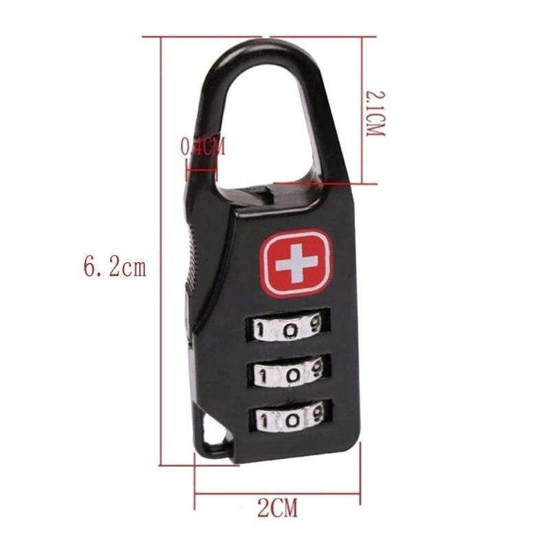 1Pcs Combination Safe Code Number Lock Padlock for Luggage Zipper Bag Backpack Bag Suitcase Drawer Cabinet