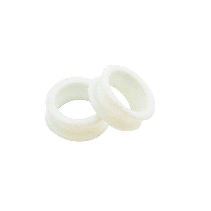 Salon Soft Silica Gel Hair Scissors Silicone Finger Rings Scissors Inserts Groomer Accessories Handle Rings for Barber Shears: White