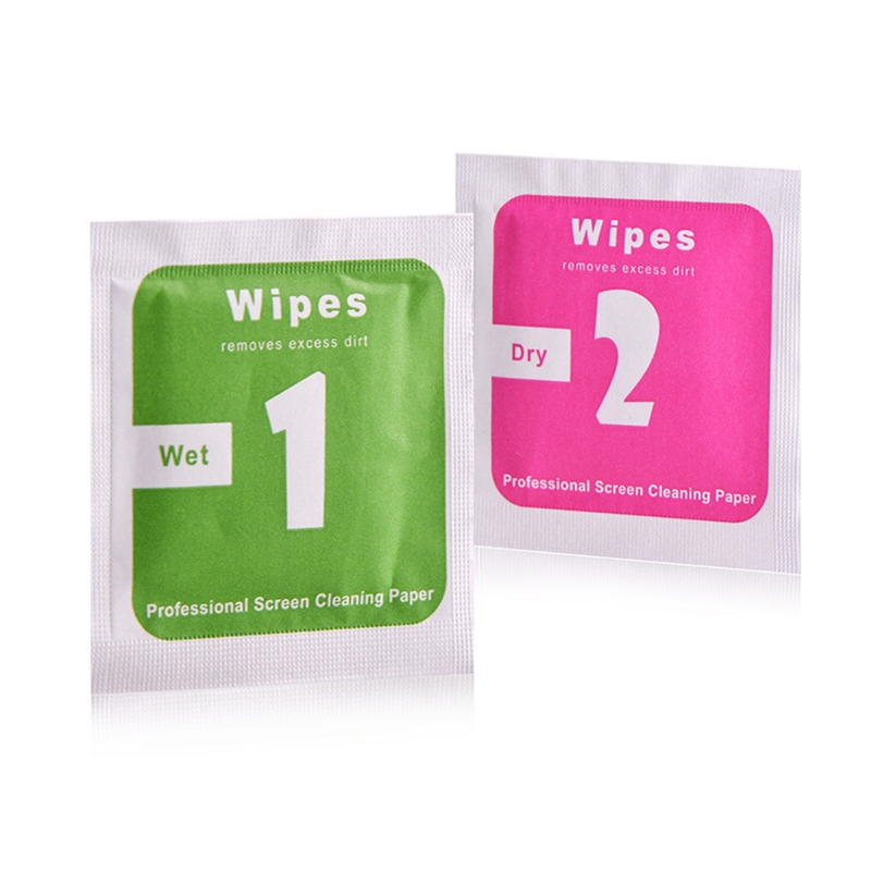 10 stks/partij Camera Lens Schoonmaakdoekje LCD Schermen Dust Removal Natte Droge Veeg Papier