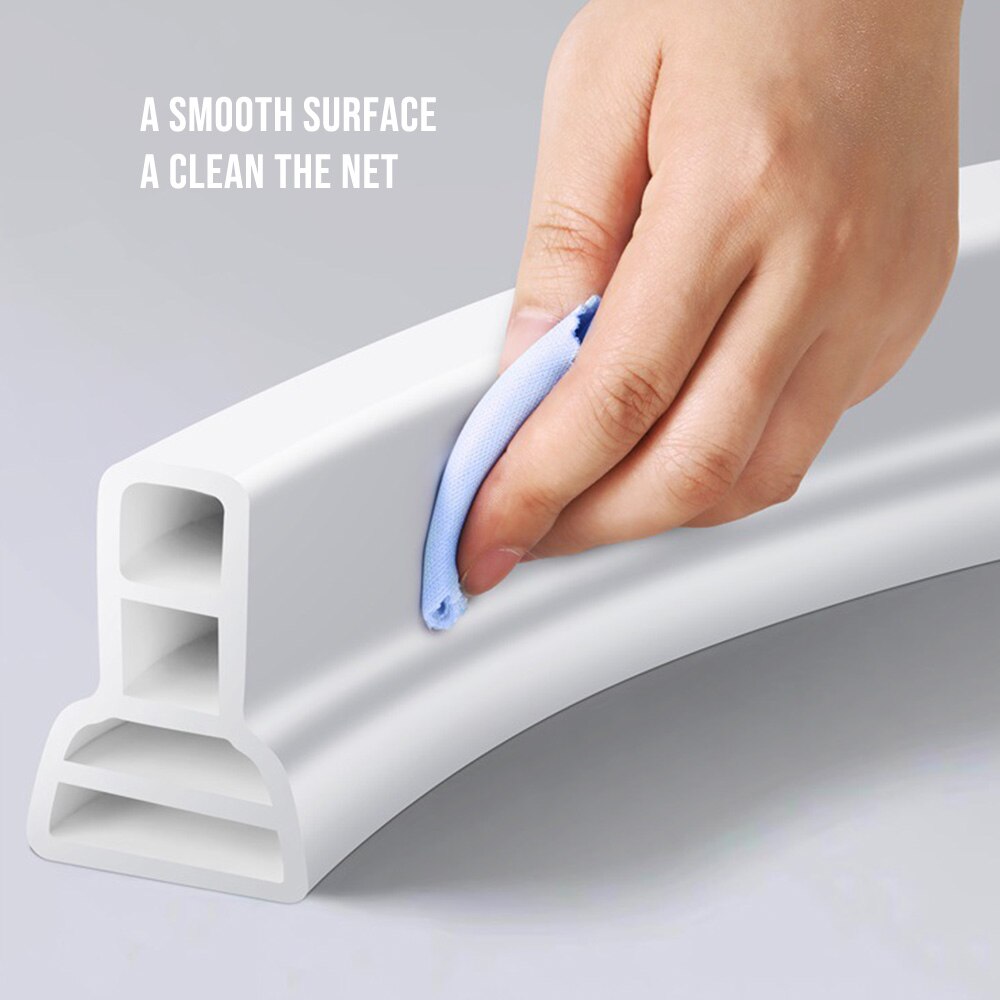 Shower Barrier Bathroom And Kitchen Water Stopper Collapsible Threshold Water Dam Shower Barrier And Retention System Bathroom