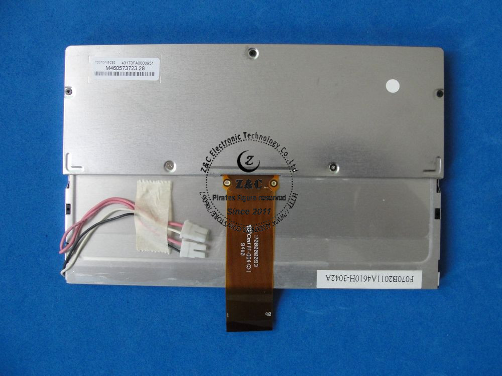 TD070WGCB2 Original A+ Grade 7 inch 854*480 LCD Display for Car GPS Navigation System for TPO