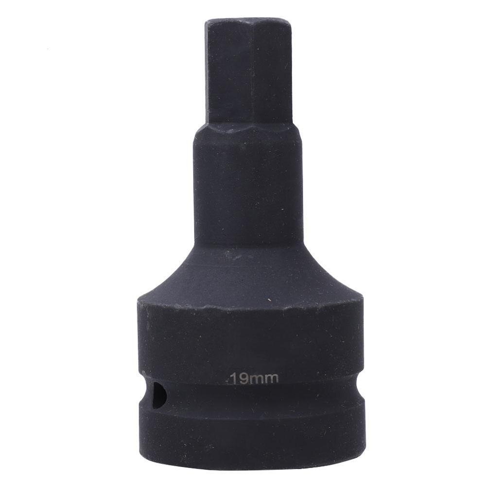 Adaptador de brocas de accionamiento de impacto métrico, 1 Uds. H17/H19/H21/H22/H24/H27/H30, alargador de vástago hexagonal, destornillador cuadrado: H19