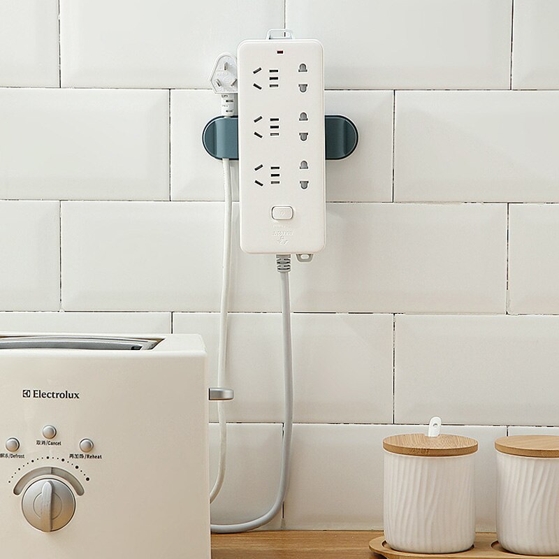 Plug Socket Holder Patch Panel Wall-Mount Socket Buckle Nail Free Traceless Rotary Plug Fixing Traceless Rotary Plug Fixing Tool