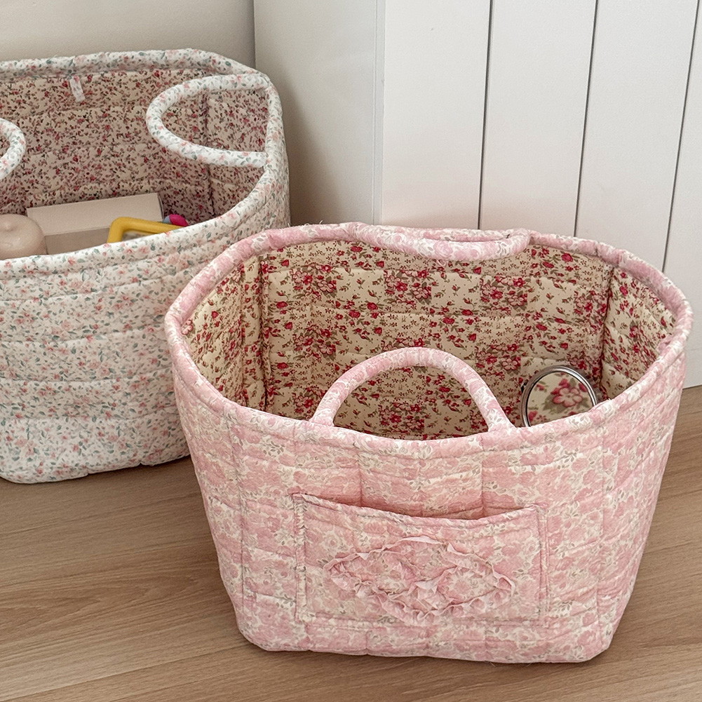 Bloemenwasmand Draagbare opvouwbare opbergtas met grote capaciteit en handvatten Wasmand voor kleding en diversen