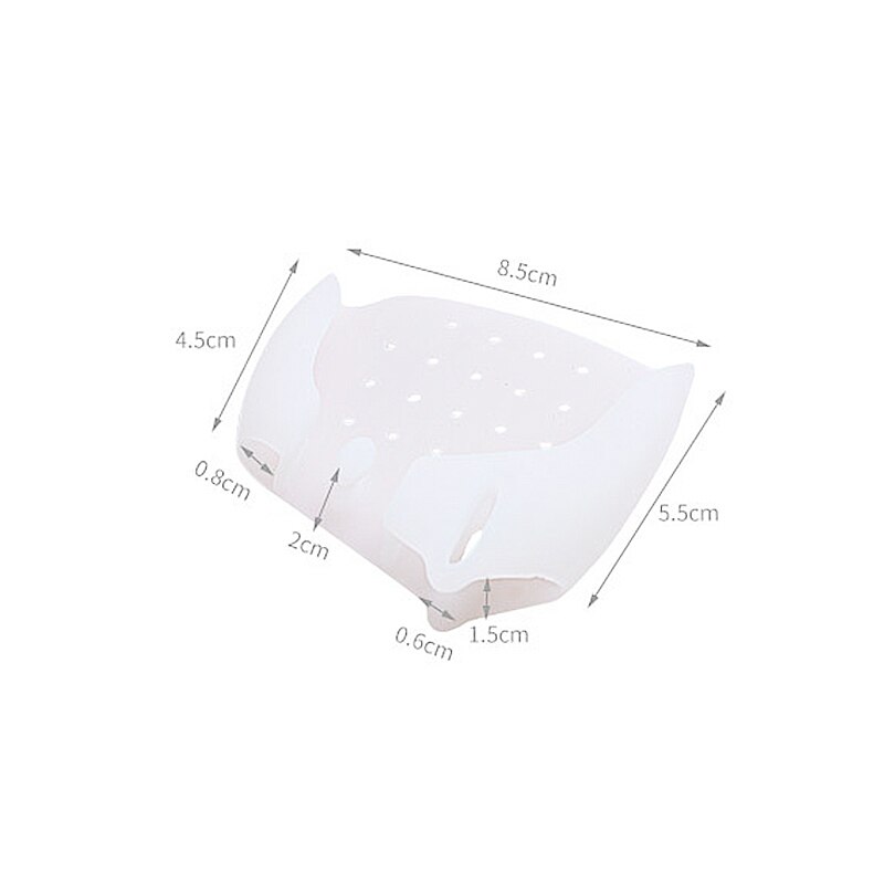 2pcs /1 Pair Silicone Orthotics Toe Separators Toe Align Gel Stretcher Correct Overlapping Feet Toe Separator