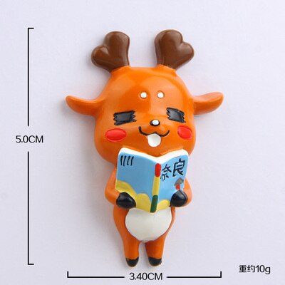 fridge magnet Japan nara souvenir deer animal art crafts resion stereo decoration magnetic sticker paste kids like mini model: B