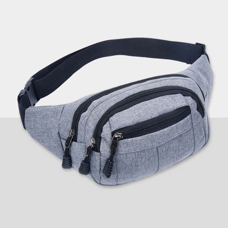 Sportieve Geweven Taille Packs Waterdichte Borst Handpack Drie Laag Rits Dames Taille Tas Grote Capaciteit Buik Tassen