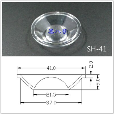 Ledet optisk akryl ens kondenserende konkav spejl linse producent levere cob lommelygte kondensator: 41mm