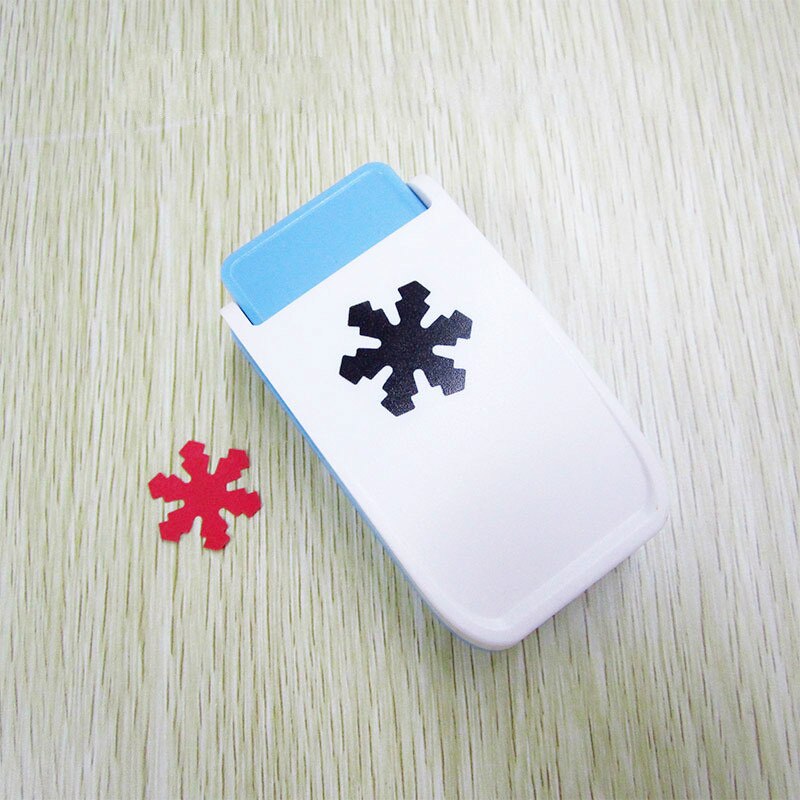 1 Pcs Tuba Embossing Machine Handleiding Diy Druk Grafiek Hit Bloem Papier Cutter Furador Punch Scrapbooking Eva Para Artesanato: Snow 2 6 mm