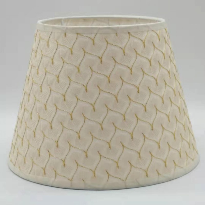 E27 runde stof beige lampeskærme 25cm nordiske lampeskærme til bordlampe moderne lampe cover til boligindretning