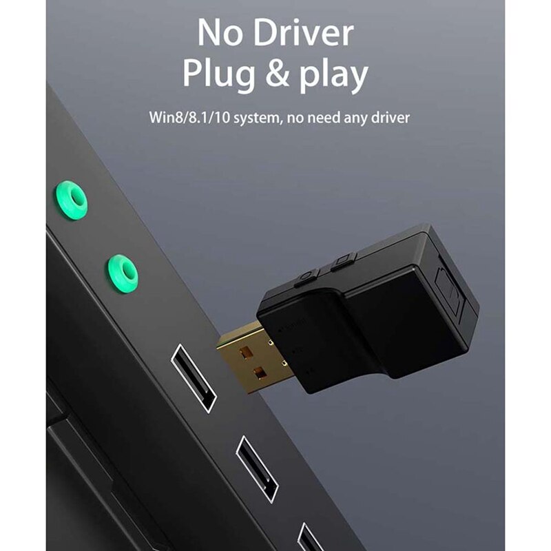 Bluetooth Transmitter + SPDIF 2 in 1 Bluetooth 5.0 Audio Transmitter Low Lantency Optical Wireless Adapter for Switch
