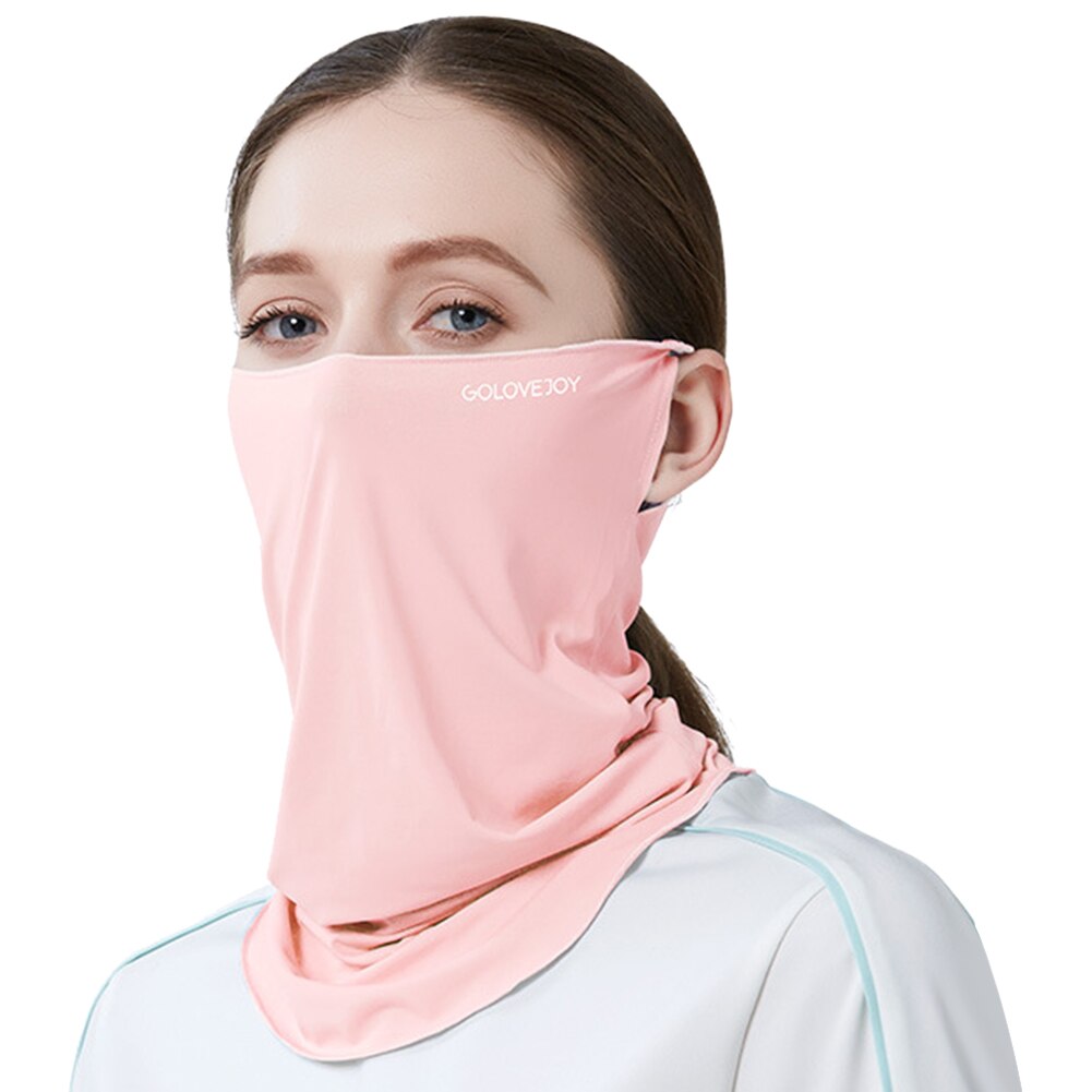 Sun Mask Female Neck Protection Sun Protection UV Protection Viscose Fiber Cold Feeling Hanging Ear Face Covering Mask Male TOA: PK