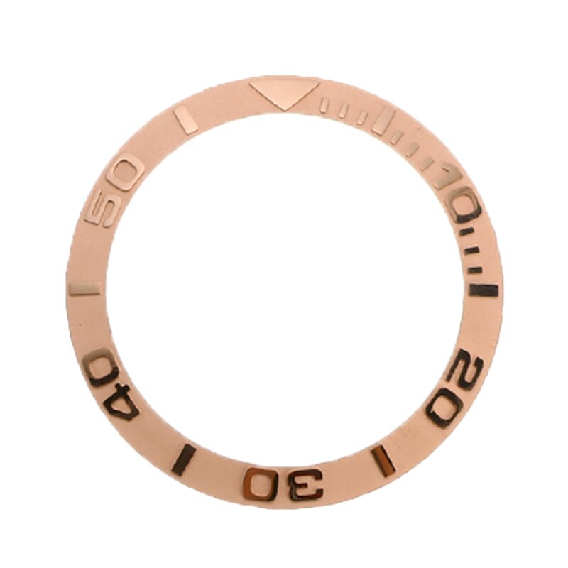 38Mm/38.5Mm Keramische Horloge Bezel Insert Inner Diameter 30.7Mm Voor Heren Horloge Gezicht Meerdere Stijlen Horloges vervangen Accessoires: Rose Gold