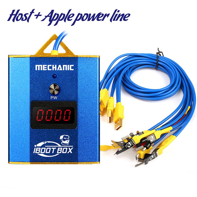 Mekaniker iboot box telefon reparation strømledning 5v-28v 6- port usb 4 digital led batteri strøm apple android telefon strøm test linje: Til æble