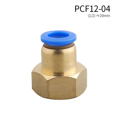 PCF Air Pipe Fitting Pneumatic Fitting Quick Coupling is used for 4 6 8 10 12mm hose 1/8" 3/8" 1/2" 1/4" BSP female thread: PCF12-04