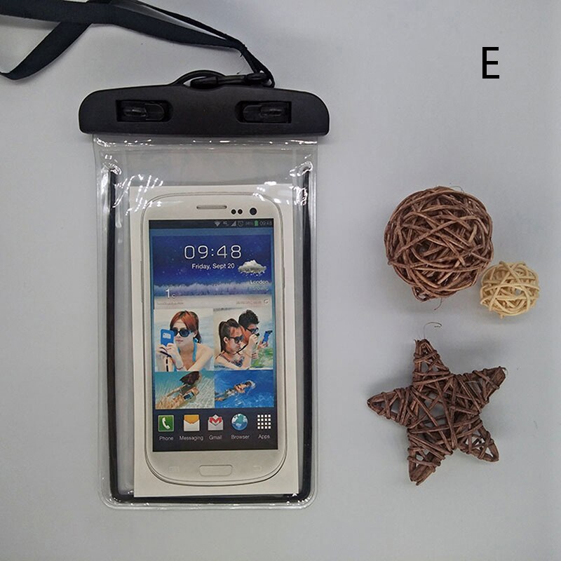 L'été Lumineux Pochette Étanche Natation Gadget Plage Sac Étanche Housse De Téléphone Camping Ski Pour Le Téléphone Portable: E