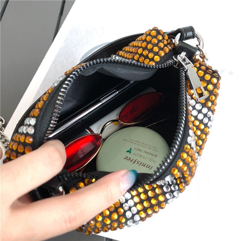 Set With Diamond Women Handbag Glitzy Eye Woman Shoulder Bag Messenger bag