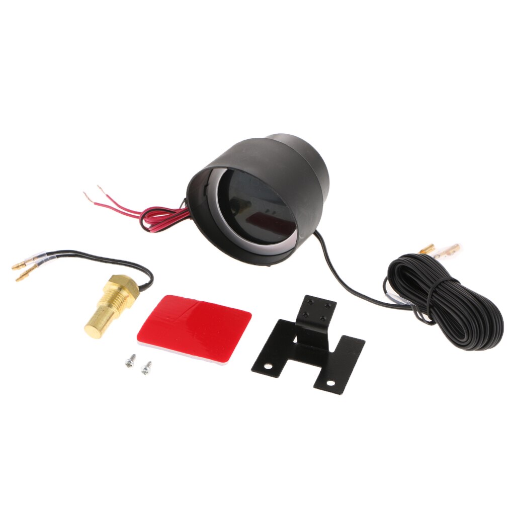 12V/24V Digital Voltmeter Water Temp Gauge Sensor Blue LED with Double-sided Tape: 14mm