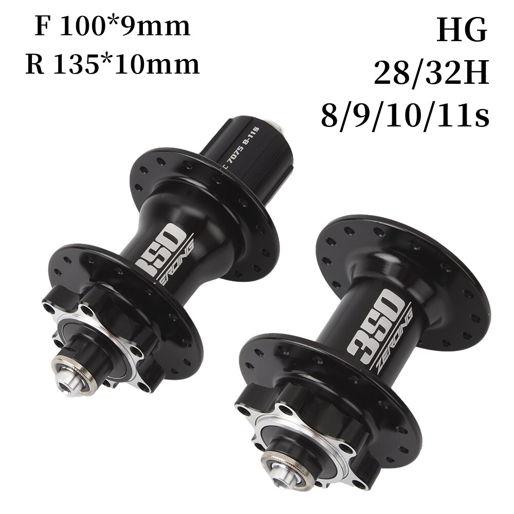 Nulstelling Bike Hubs 350 4 Lager Disc Kaart Brake Mtb Mountainbike Hub Lager Voor/Achter Fiets Hubs 28 32 Gaten 8/9/10/11 Snelheid