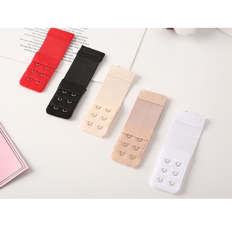 2 stuks verstelbare elastische bh-verlengband haaksluiting expander bh-verlenger 3 rijen 2 haken riemgesp ondergoed accessoires