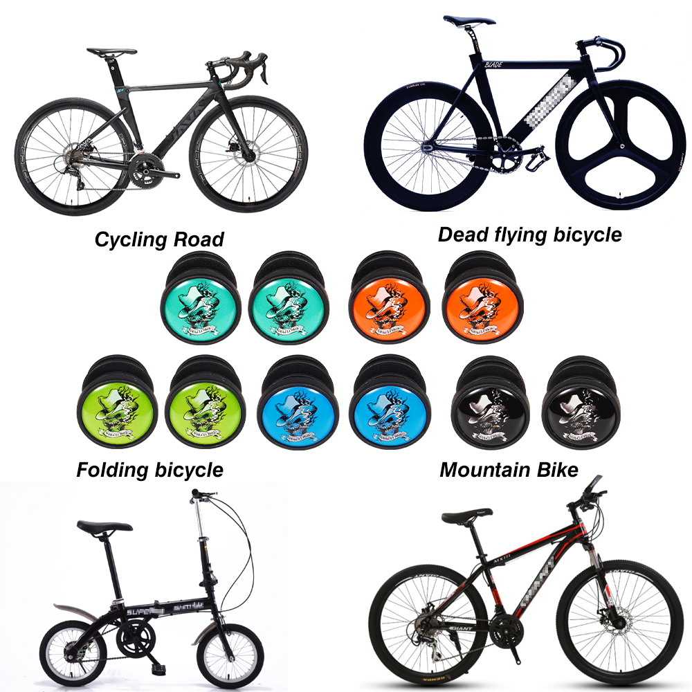 Chooee Bike Accessories Bicycle Handlebar End Plug MTB Grip Bar Plug Road Bike Handlebar Tape Caps PVC Bar Ends Plugs 1 Pair