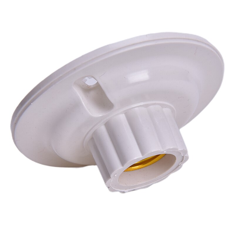 E27 LED Light Bulb Holder Round Socket E27 Base Hanging Lamp Socket Screw Base