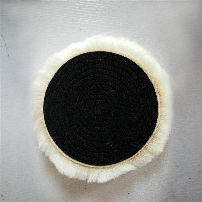 1Pcs Wool Buffing Pad Wax Polishing Buffer Car Polisher Pad Magic Sticker Waxing Polishing Pad Car Paint Care Polisher Pads