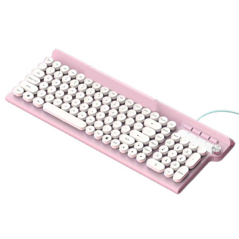 Teclado con cable L3 para juegos, accesorio con mando de Control Multimedia, 102 teclas, silencioso, para PC, portátil, de escritorio, 3 colores