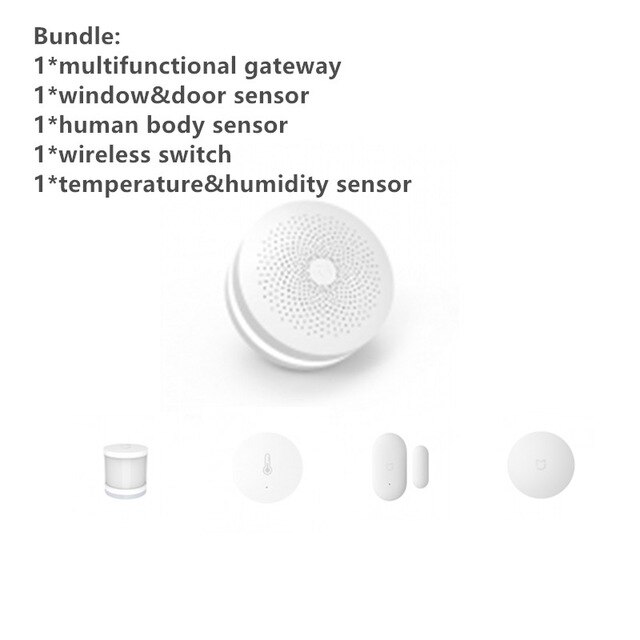 Xiaomi mijia Smart Home Kits Gateway Hub Door Window Sensor Human body Sensor Cube Wireless Switch Humidity Zigbee Plug D5