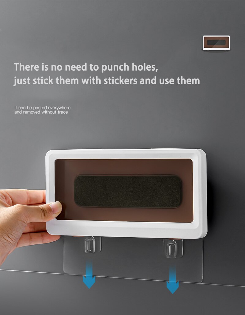 Telefoon Houder Waterproof Case Box Wandmontage Alle Bedekt Mobiele Telefoon Planken Zelfklevende Douche Accessoires