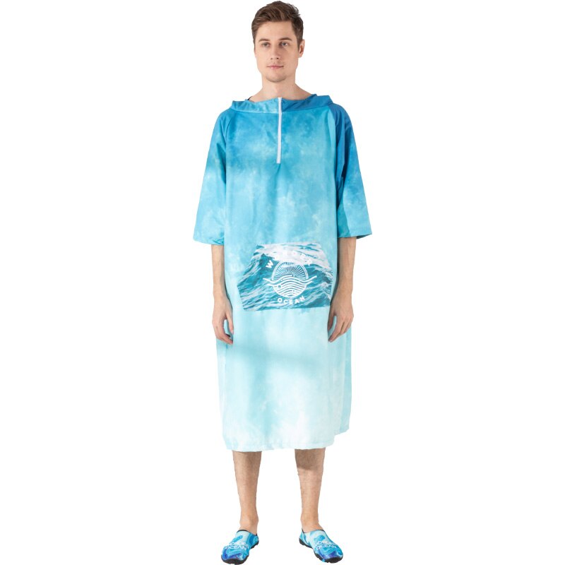 Albornoz Original para hombre, chaqueta cálida de buceo, ropa de cambio de playa, toalla de primavera , capa absorbente de secado rápido