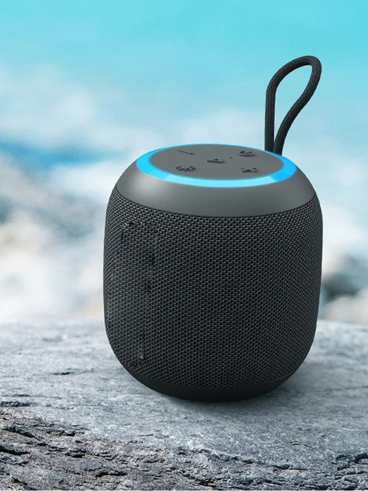 Mini Speaker Portable Speaker with Bluetooth 5.3, Balanced Bass, IPX7 Waterproof, LED Modes for Camping, Outdoor: Default Title