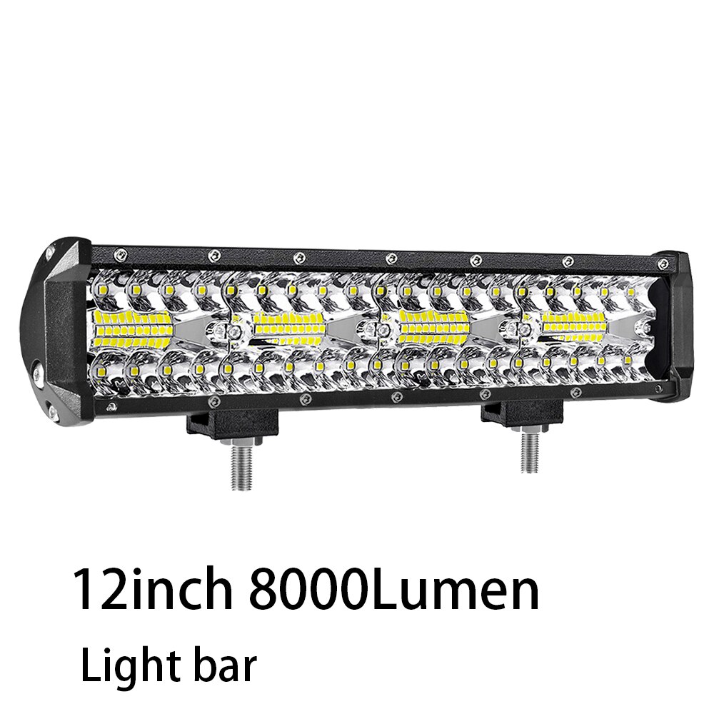 Barra de luz led de 12 pulgadas para todoterreno, 240w, accesorios 4x4, para ATV, UTV, turck, suv, 12V, 24v: 12 inch light bar