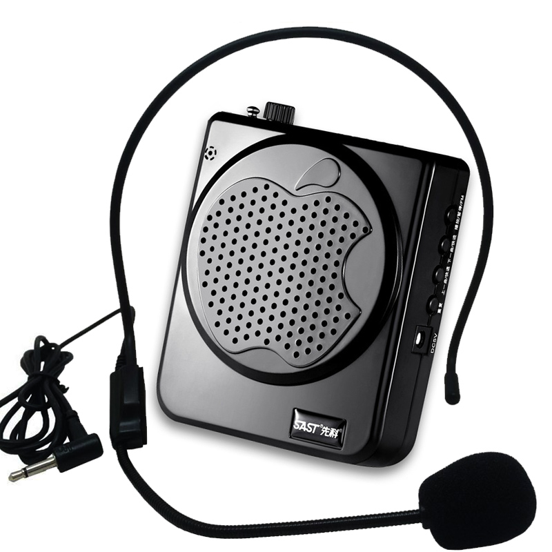 Mini Draagbare Speaker Voice Versterker Luidspreker Megafoon Speakerwith Prachtig Hulpmiddel Voor Onderwijs Ondersteuning Tour Guide Sales: black