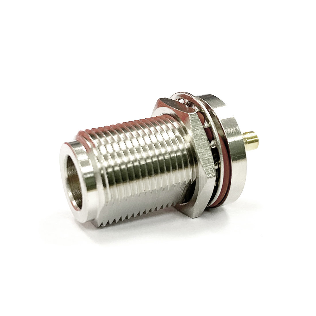 1pc N Weibliche Jack RF koax Konverter Stecker Lot Kabel RG405 086 "Gerade Vernickelt