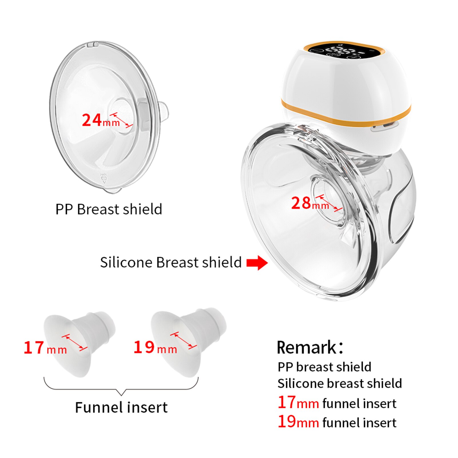 Tiralatte elettrico indossabile automatico LCD estrattore di latte ricaricabile USB silenzioso a mani libere accessori per neonati neonato