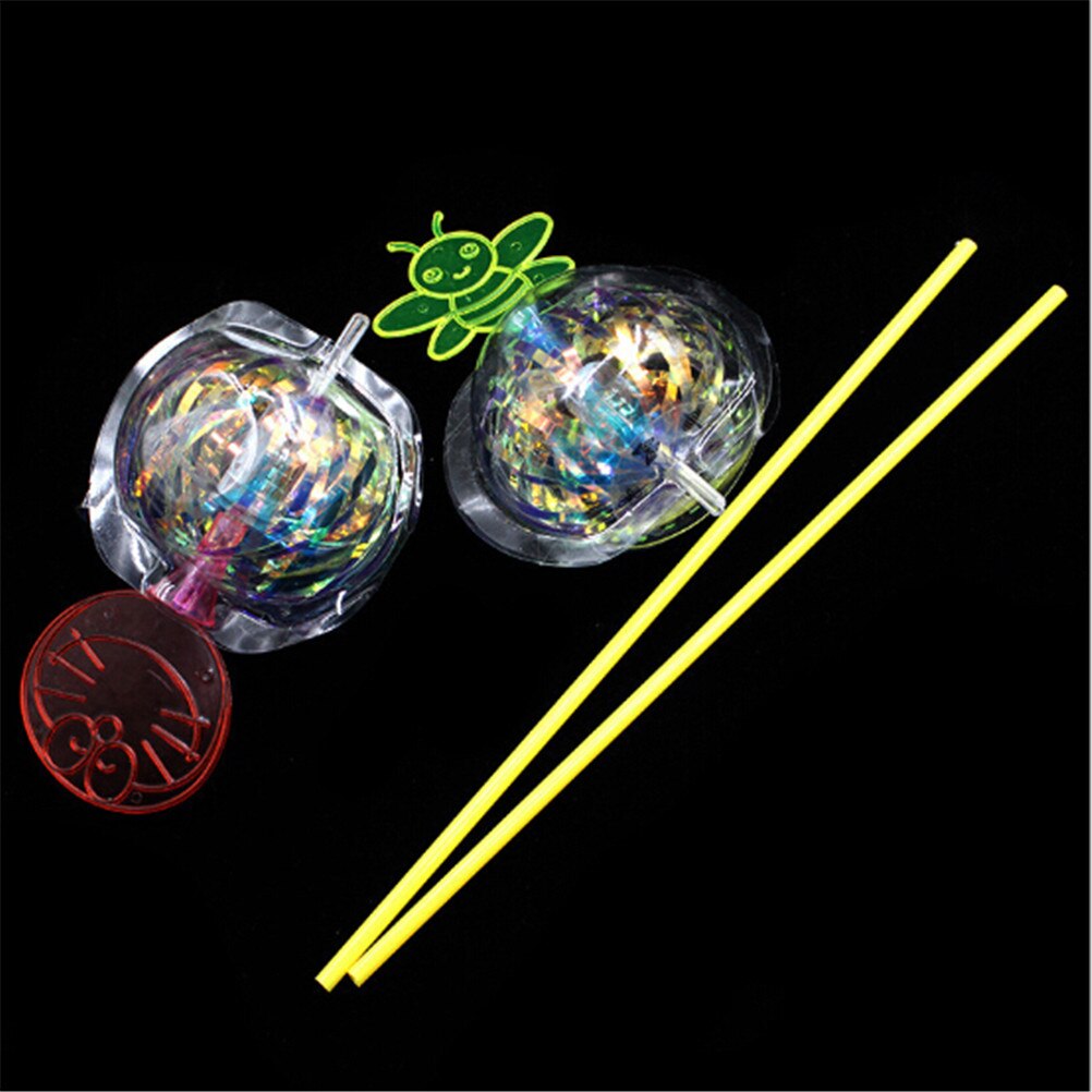 1Pc Rainbow Magic Stick Wand Led Bubble Bloem Kleurrijke Shining Light Wand Stok Speelgoed Kinderen Beste Cadeau