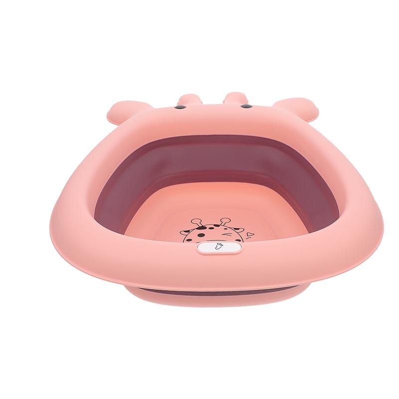 1pc Baby Footbath Basin Cartoon Tubs Adorable Kids Washbasin Plastic Bath Basin
