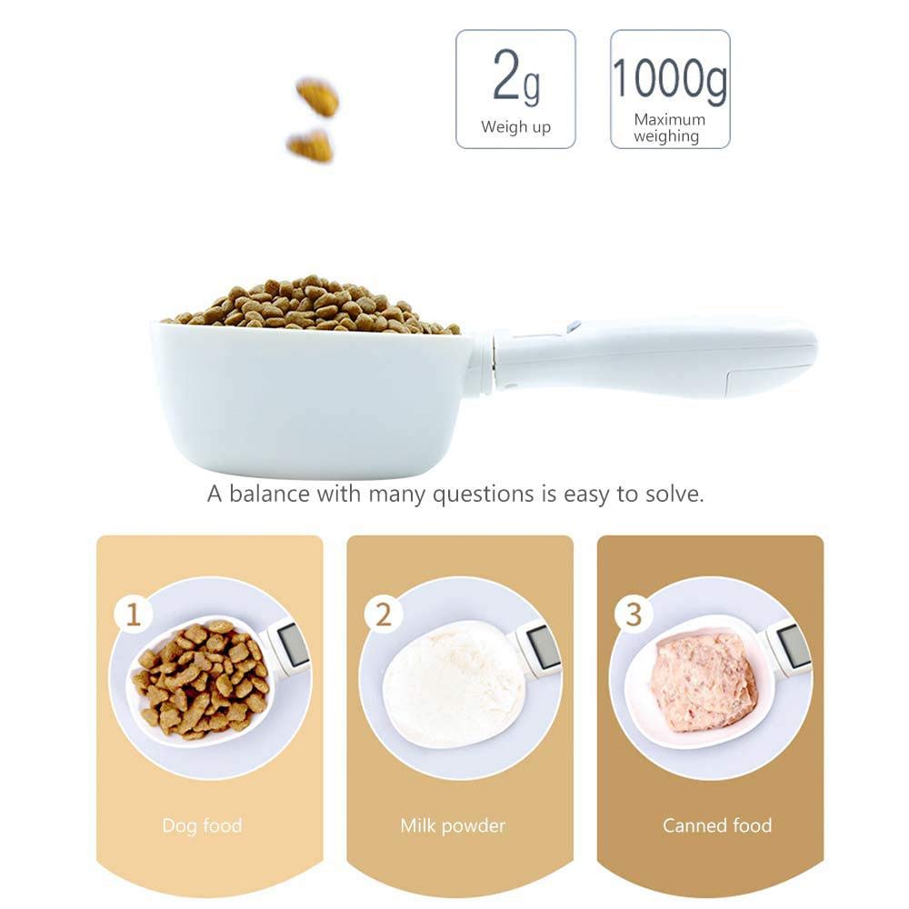 Pet Food Digital Measuring Spoon Multi Functional Detachable Smart Precise Measuring Scale Spoon with LED Display
