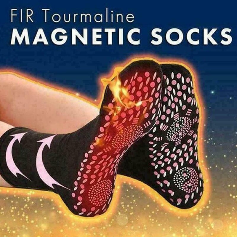 Tourmaline Magnetic Socks Self Heating Therapy Socks Warm Health Care Unisex Heated Socks Winter Comfortable Warm Massage Socks